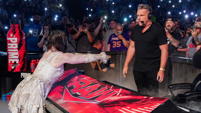 Nikki Cross and Pat McAfee on WWE Raw