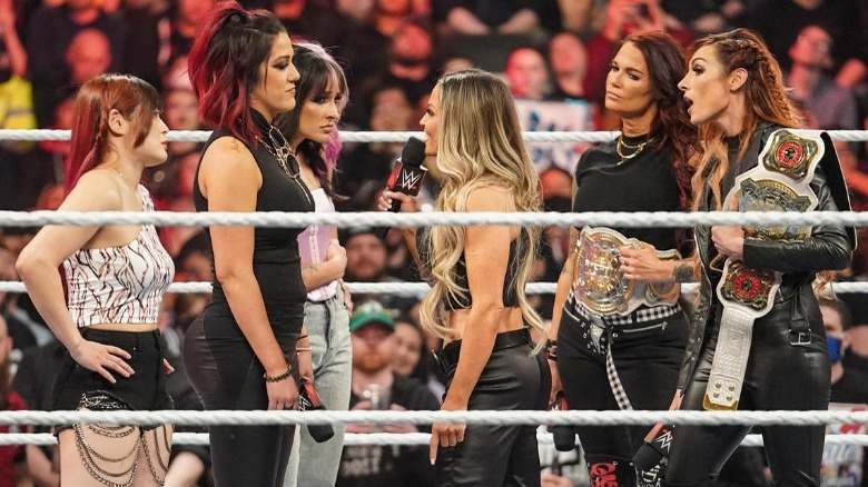 Bayley confronts Trish Stratus on "WWE Raw"