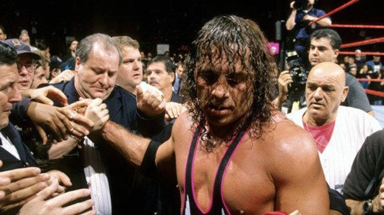 Bret Hart after being screwed
