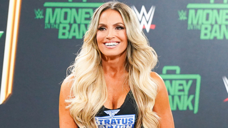 Trish Stratus smiling