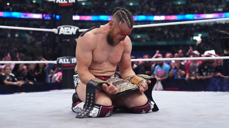 Bryan Danielson with the AEW World Championship