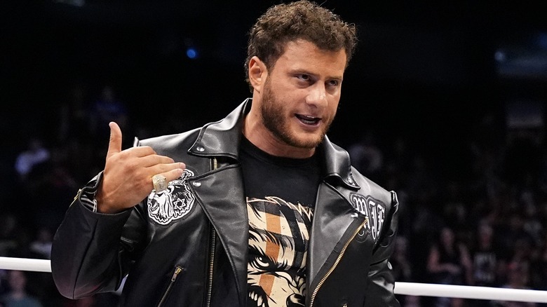 MJF in leather jacket
