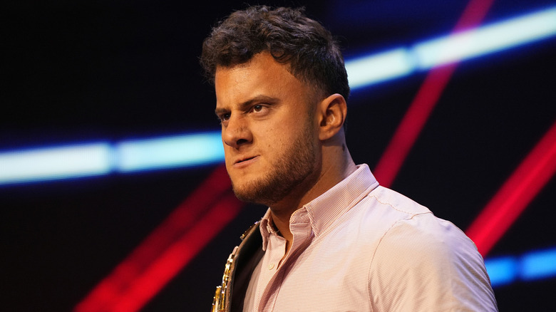 MJF grimaces bitterly