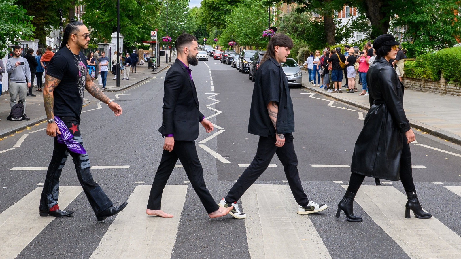 Video: BTS Of WWE's Judgment Day Recreating The Beatles' Iconic Abbey ...