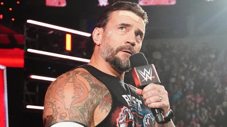 CM Punk with a mic