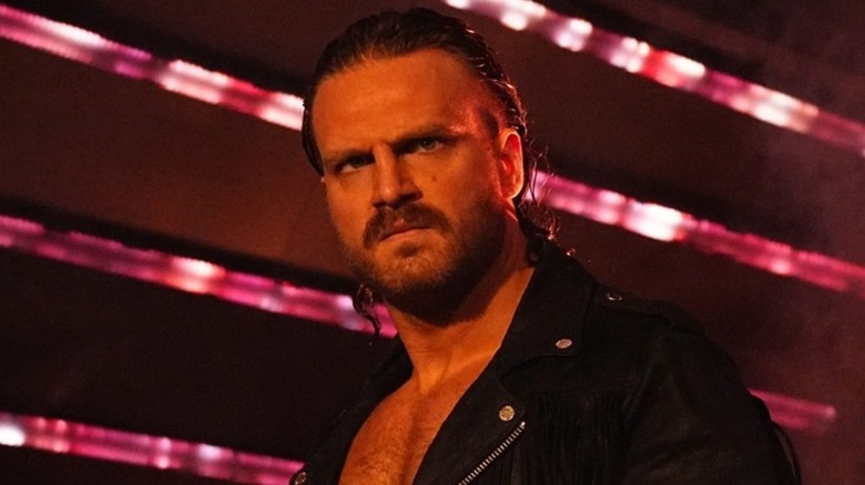 "Hangman" Adam Page scowls