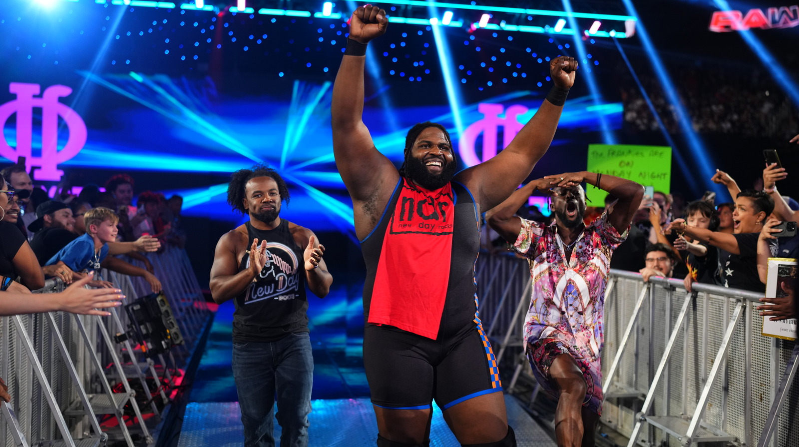 Video: Odyssey Jones & The New Day React To His Official WWE Raw Debut