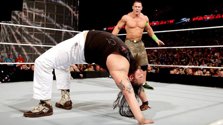 Bray Wyatt Spooks John Cena During A Match