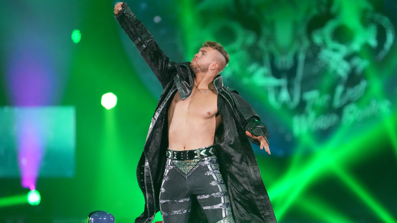 Will Ospreay makes an entrance