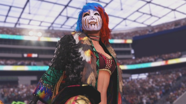 Asuka in WWE 2K24 Showcase