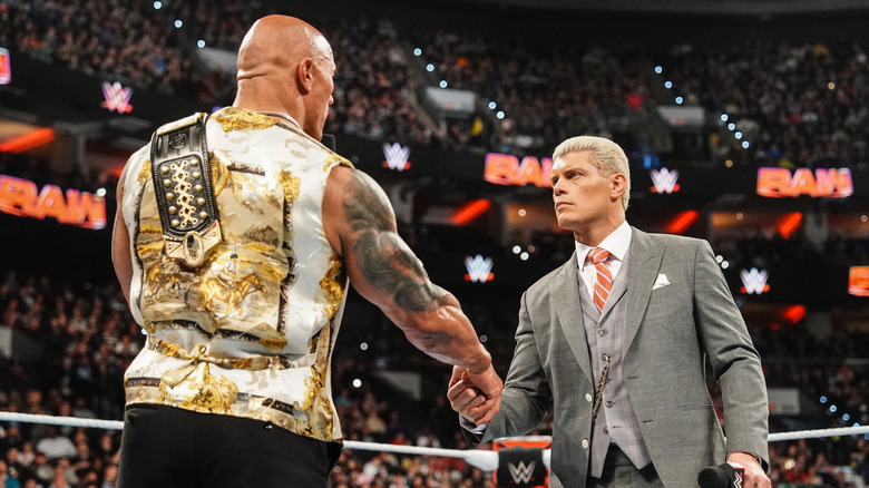 The Rock and Cody Rhodes on Raw