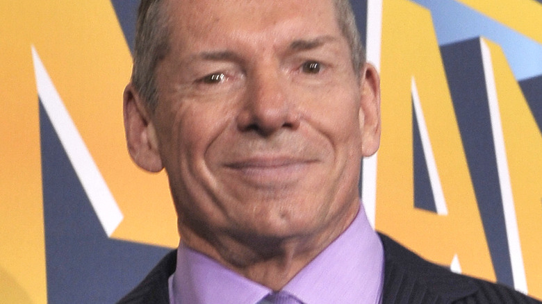 Vince McMahon smirking