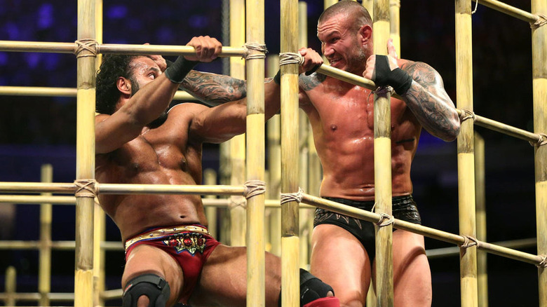 Randy Orton and Jinder Mahal in the Punjabi Prison