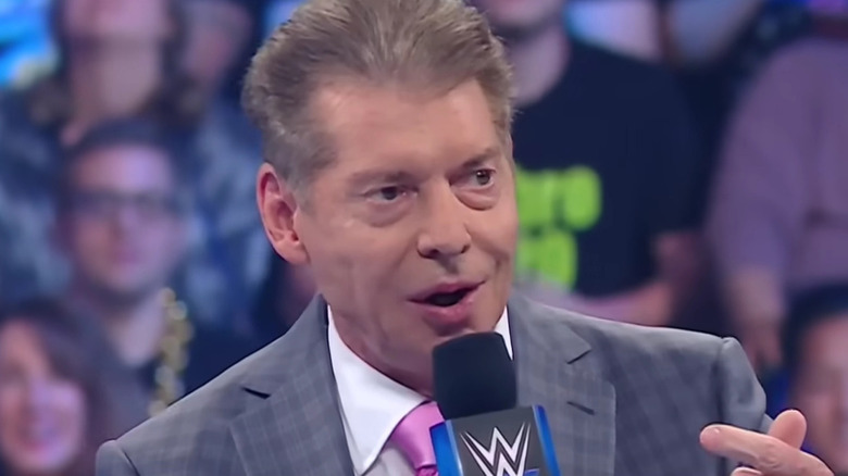 Vince McMahon cutting a promo