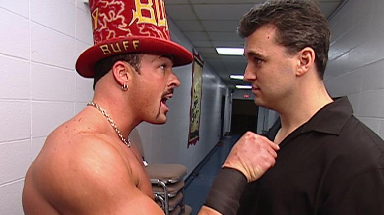 Buff Bagwell talks with Shane McMahon