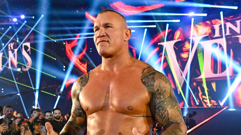 Randy Orton makes his entrance