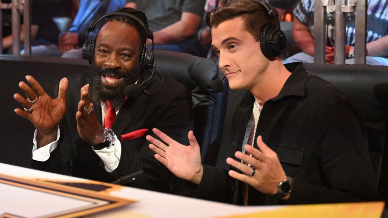 Booker T and Vic Joseph on commentary. 