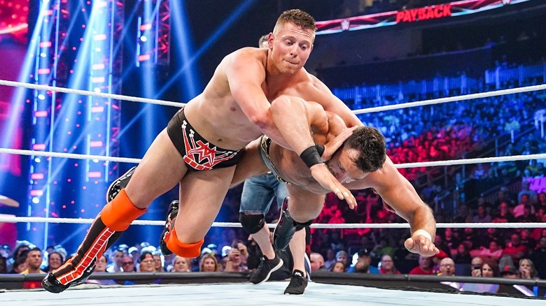 The Miz in action