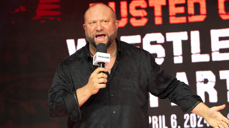 Bully Ray talking at a Busted Open show