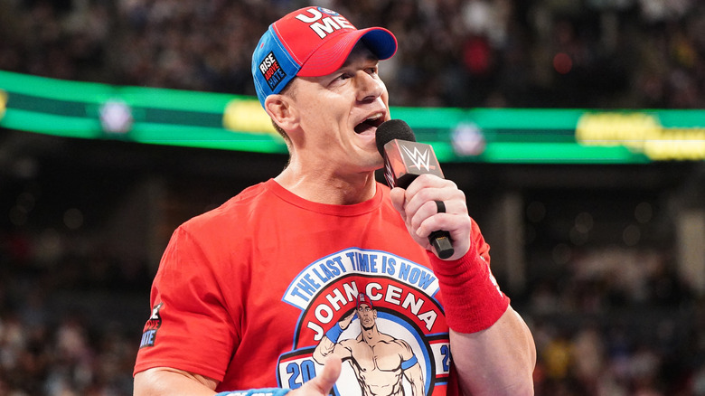 John Cena cutting a promo