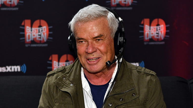 Eric Bischoff wearing a headset