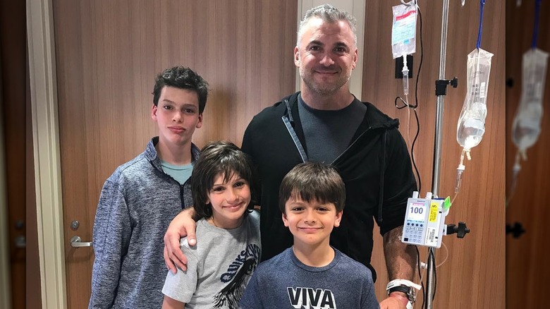 Shane McMahon and his three sons