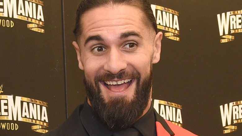 Seth Rollins at the WrestleMania 39 launch party