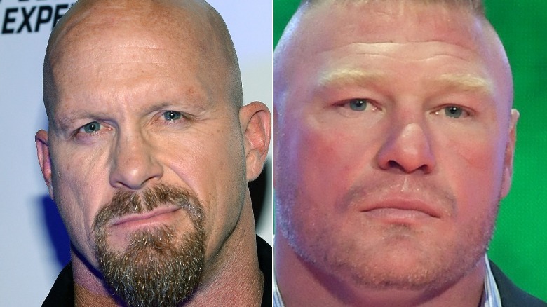 Steve Austin and Brock Lesnar