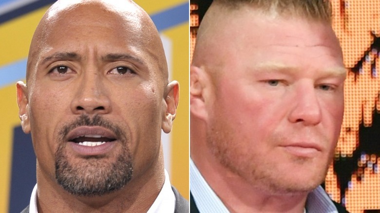 The Rock and Brock Lesnar