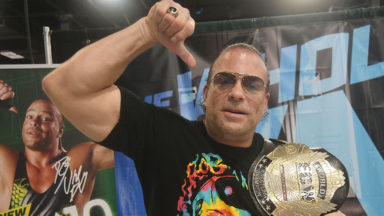 Rob Van Dam poses