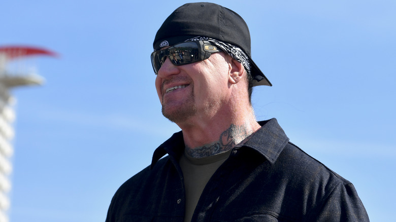 Undertaker smiling