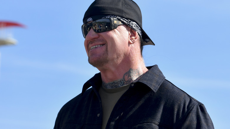 Undertaker smiling