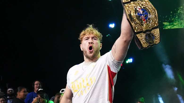 Will Ospreay holding AEW International Championship