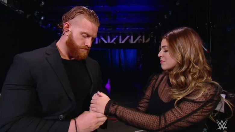 Aalyah Mysterio alongside Buddy Murphy