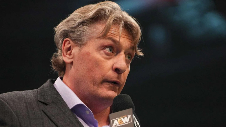 William Regal on the mic