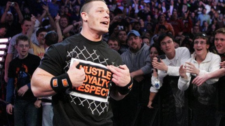 John Cena heading to the ring