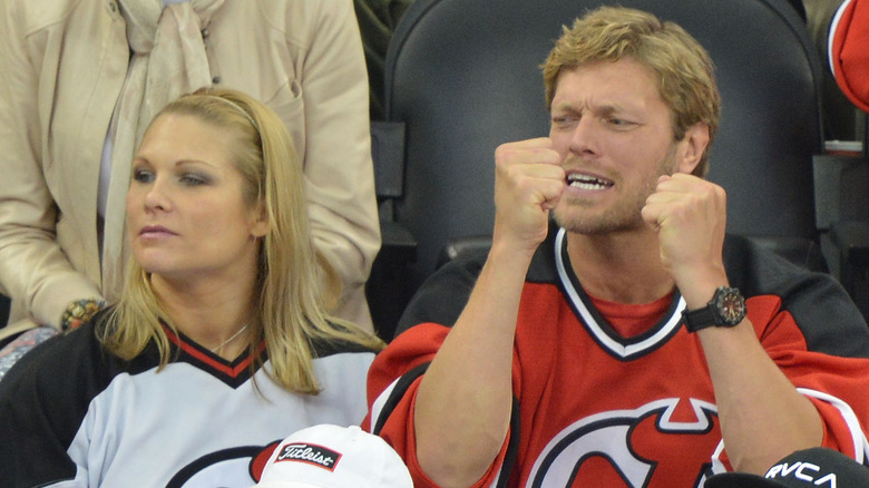 Beth Phoenix and Edge at New Jersey Devils game