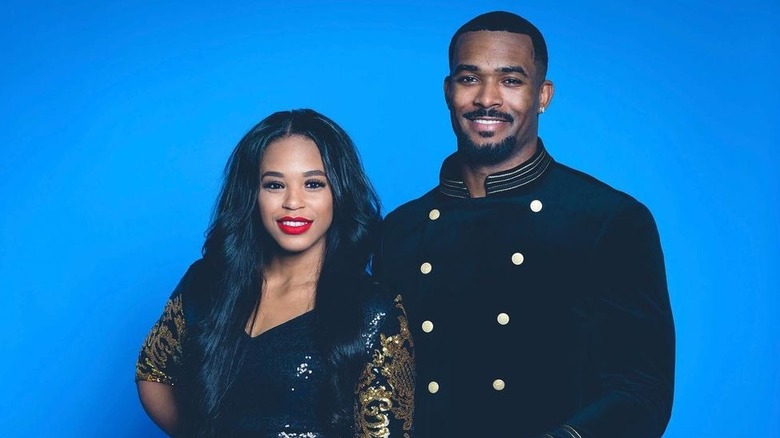 Bianca Belair and Montez Ford smile