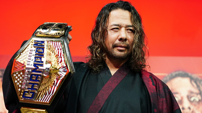 Shinsuke Nakamura of WWE poses for photographs during the Pro-Wrestling NOAH Press Conference on December 27, 2024 in Tokyo, Japan.