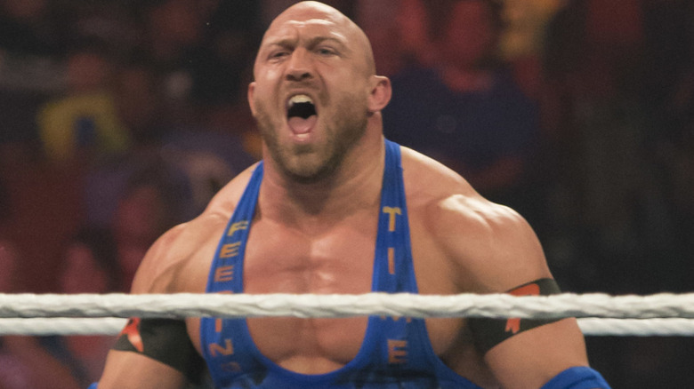 Professional wrestler Ryback attends the WWE Monday Night Raw at the Frank Erwin Center on April 6, 2015 in Austin, Texas.