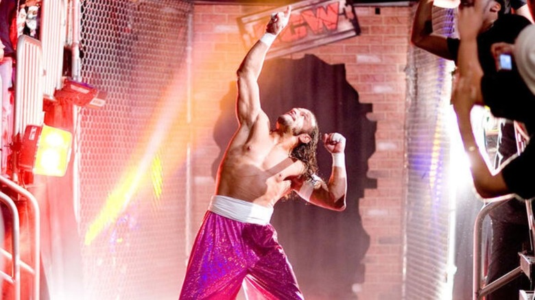 Sabu hits his signature pose on the stage of WWE's reincarnation of ECW.