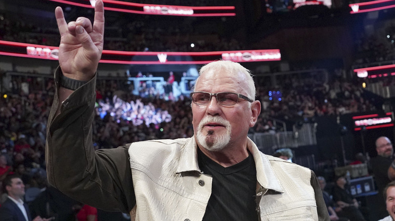 Scott Steiner in the audience during WWE Bad Blood