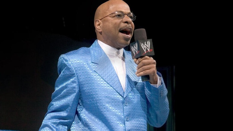 Teddy Long cuts a promo in the ring on "WWE SmackDown."