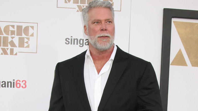 Kevin Nash on carpet at Magic Mike XXL red carpet