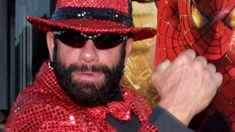 Macho Man Randy Savage in a red suit