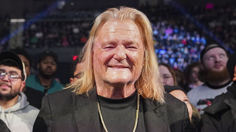 Koko B. Ware and Greg Valentine make an appearance during Saturday Night Main Event at Nassau Veterans Memorial Coliseum on December 14, 2024 in Uniondale, New York.