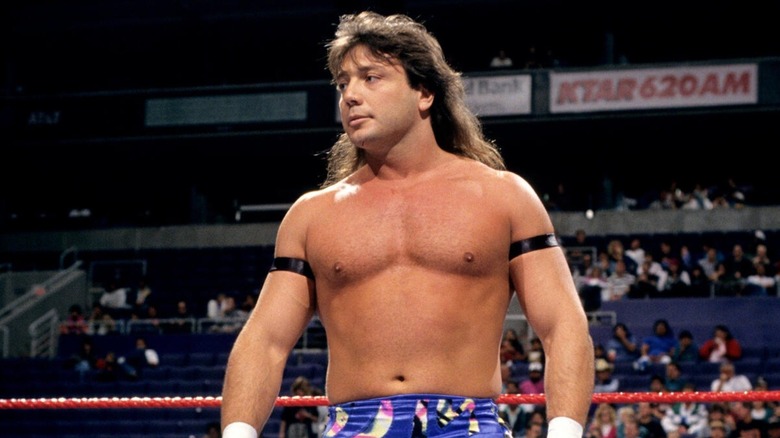 Marty Jannetty standing in wrestling ring