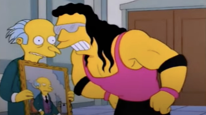 Bret Hart Likeness on The Simpsons