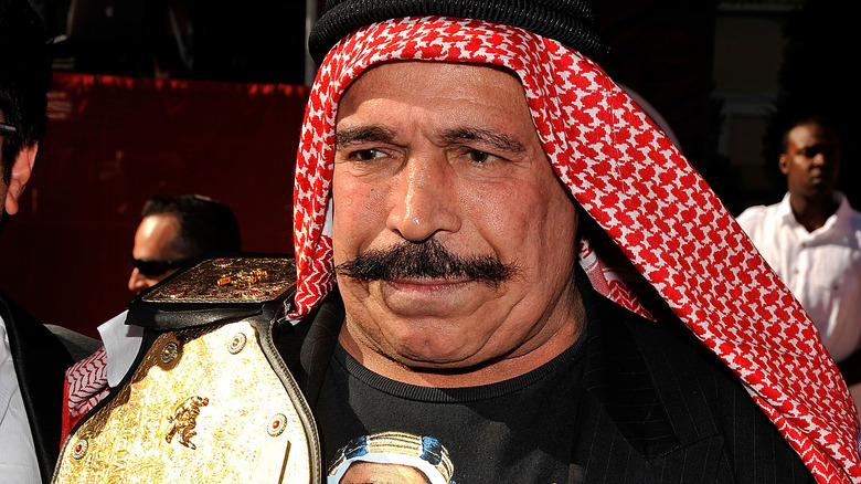 Iron Sheik arriving on the red carpet