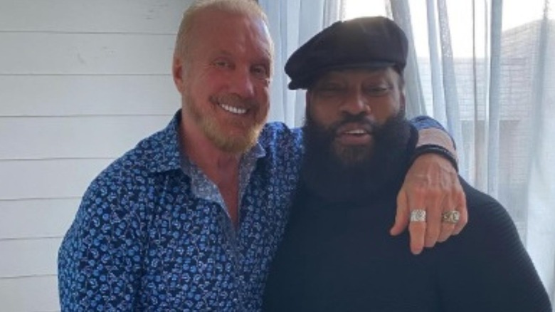 "Ice Train" Harold Hogue poses with "Diamond" Dallas Page in a photo posted to the latter's Instagram page.